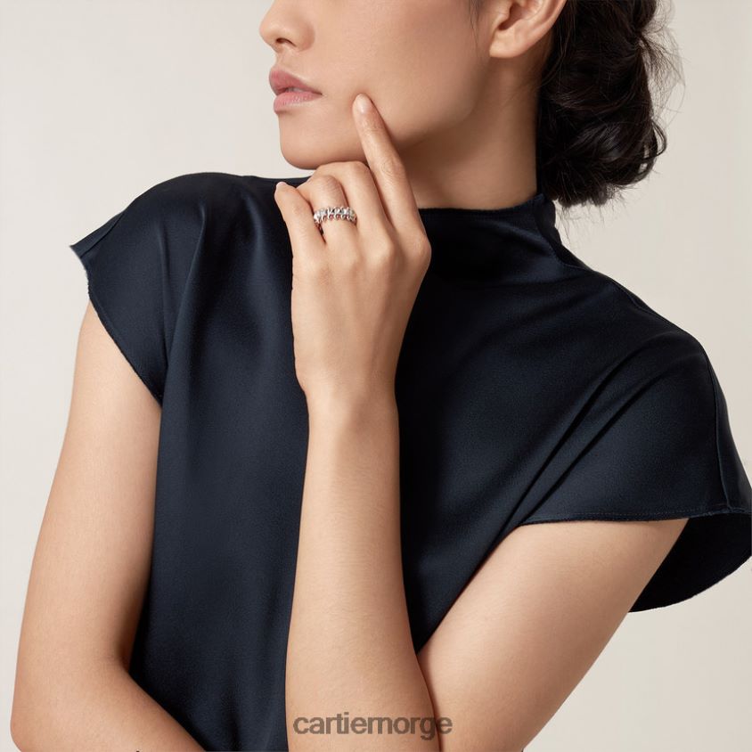 smykker Cartier clash ring medium modell hvitt gull F4466N120