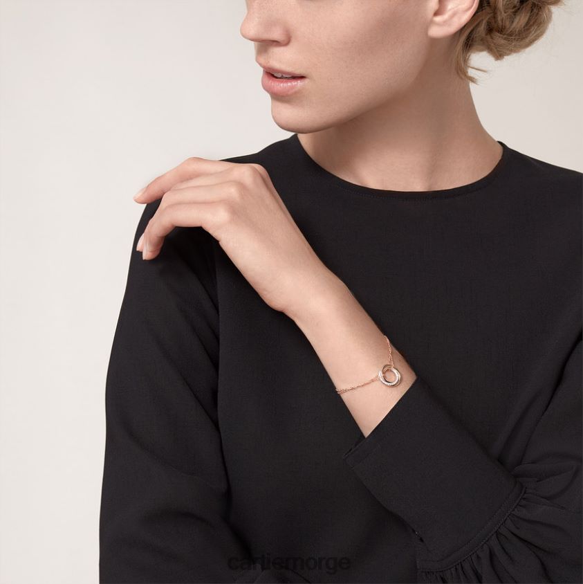smykker Cartier trinity armbånd 3 gull F4466N221