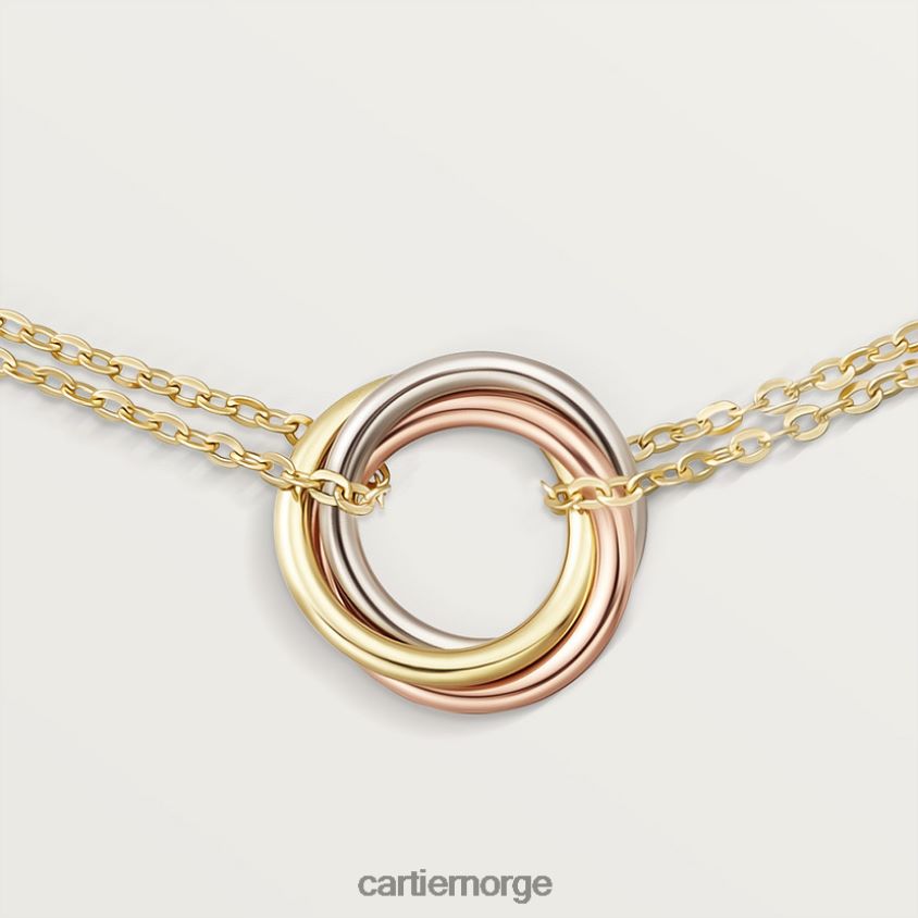 smykker Cartier trinity armbånd 3 gull F4466N222