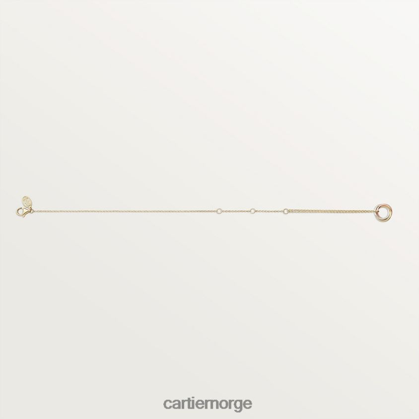 smykker Cartier trinity armbånd 3 gull F4466N222