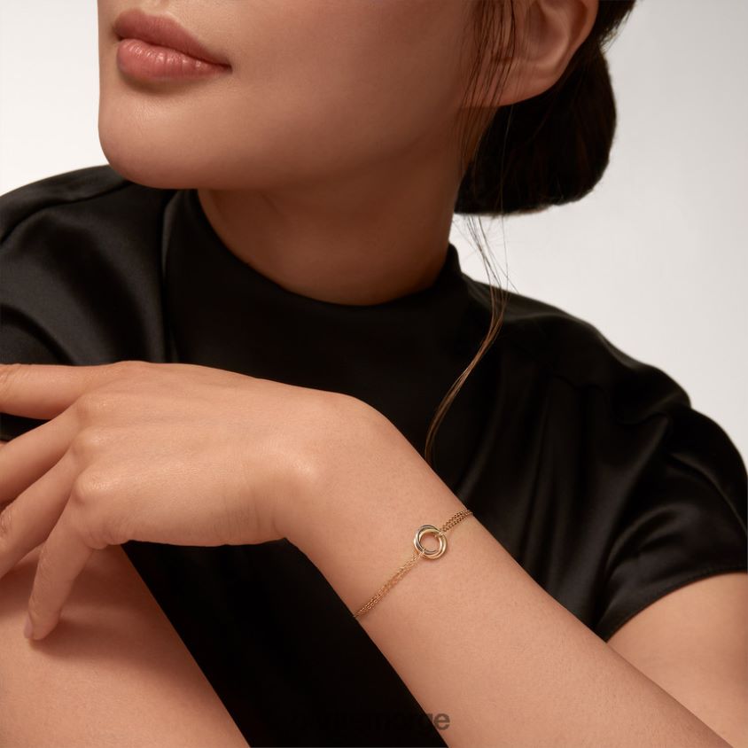 smykker Cartier trinity armbånd 3 gull F4466N222