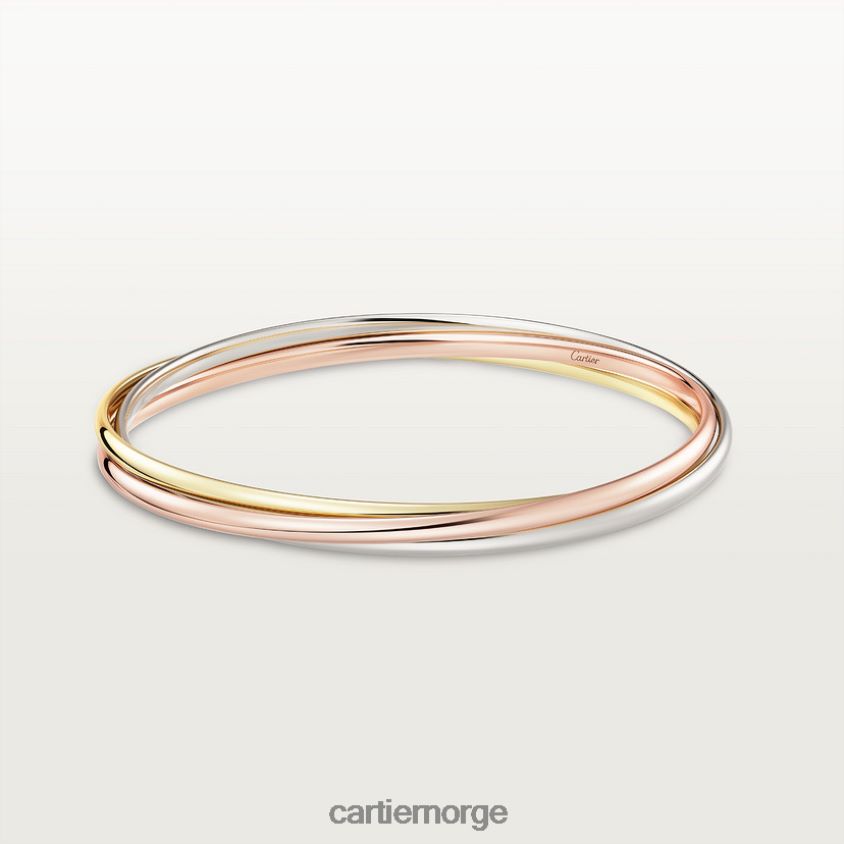 smykker Cartier trinity armbånd 3 gull F4466N224