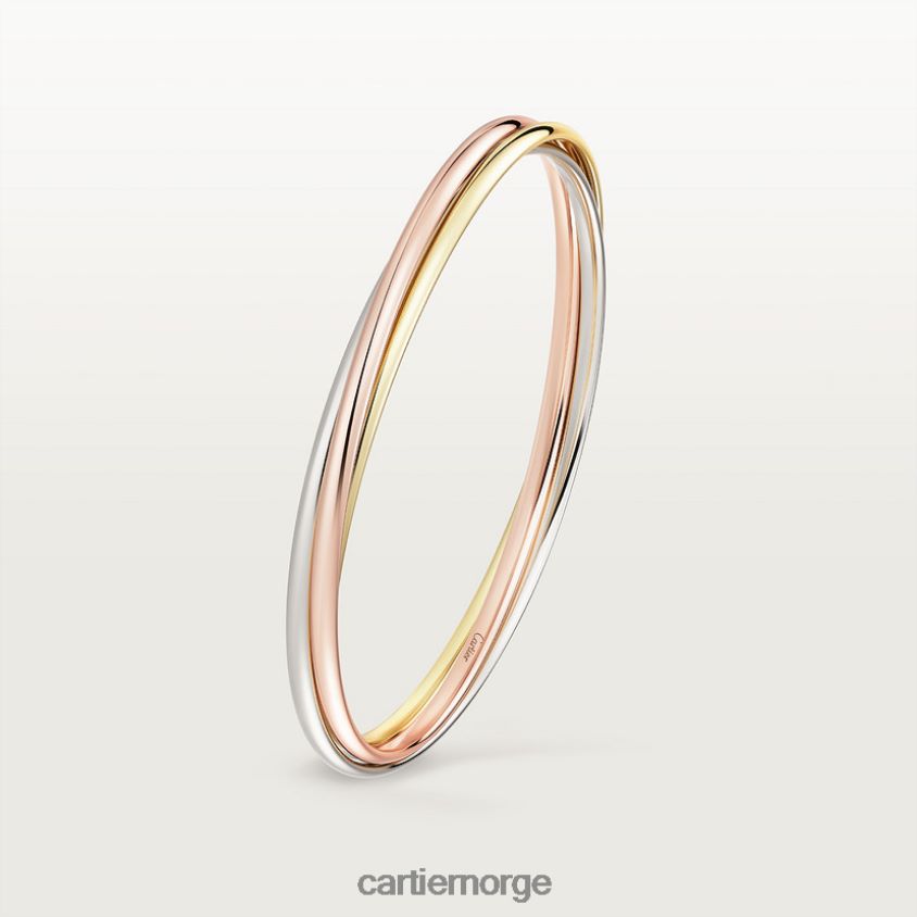 smykker Cartier trinity armbånd 3 gull F4466N224