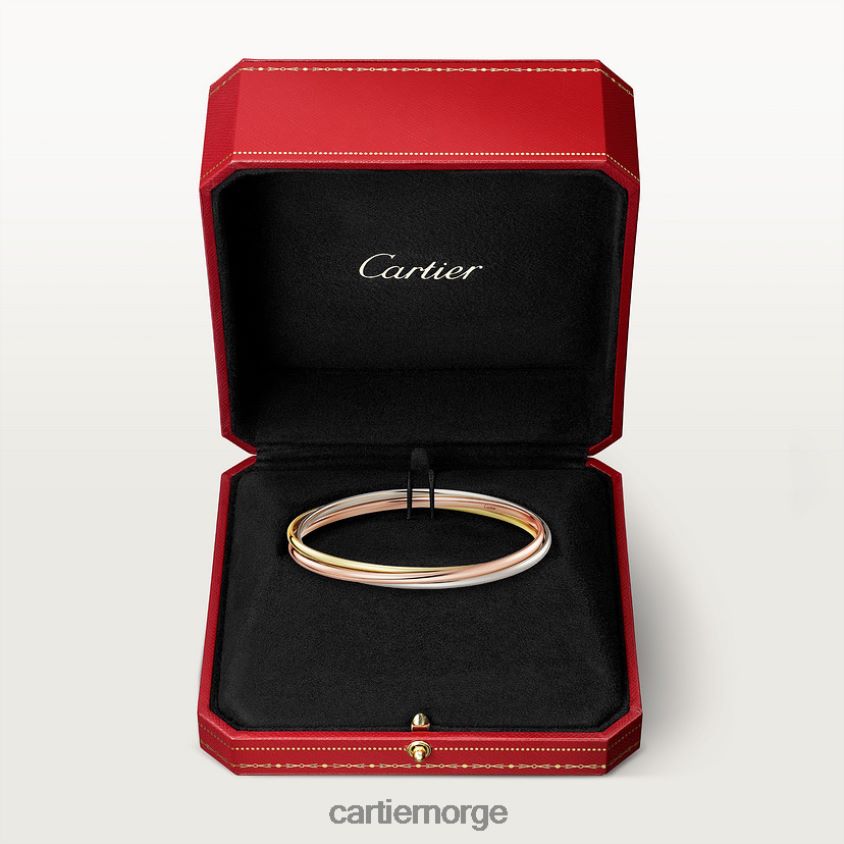 smykker Cartier trinity armbånd 3 gull F4466N224