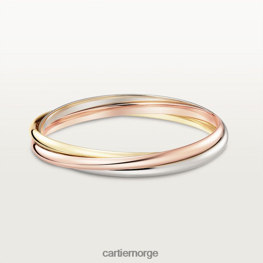 smykker Cartier trinity armbånd 3 gull F4466N225