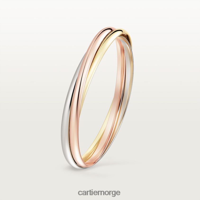 smykker Cartier trinity armbånd 3 gull F4466N225