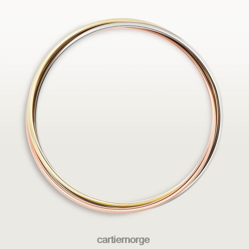 smykker Cartier trinity armbånd 3 gull F4466N225