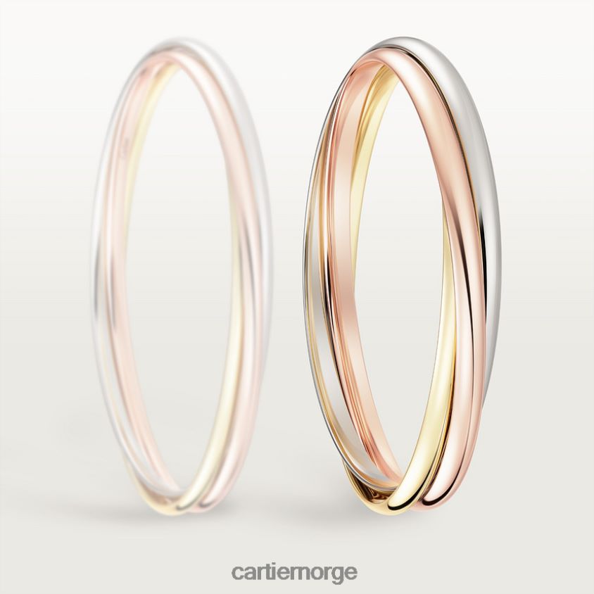 smykker Cartier trinity armbånd 3 gull F4466N225
