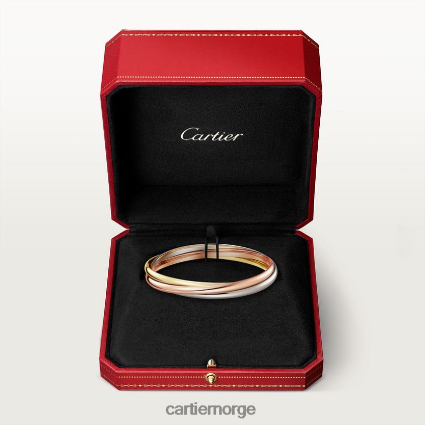 smykker Cartier trinity armbånd 3 gull F4466N225