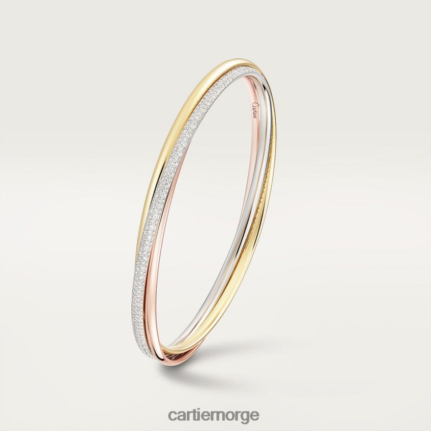 smykker Cartier trinity armbånd 3 gull F4466N226