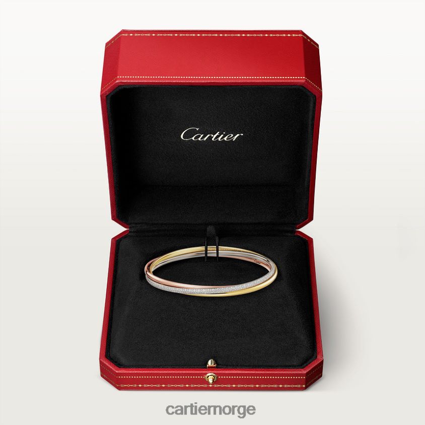 smykker Cartier trinity armbånd 3 gull F4466N226