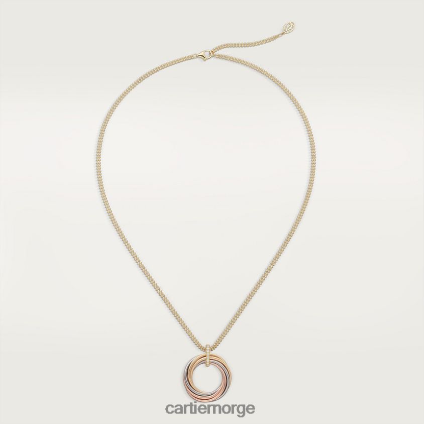 smykker Cartier trinity kjede 3 gull F4466N401
