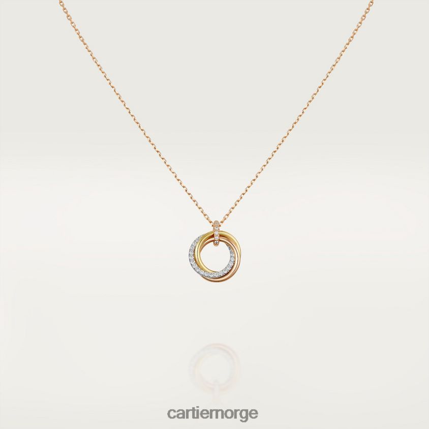 smykker Cartier trinity kjede 3 gull F4466N402