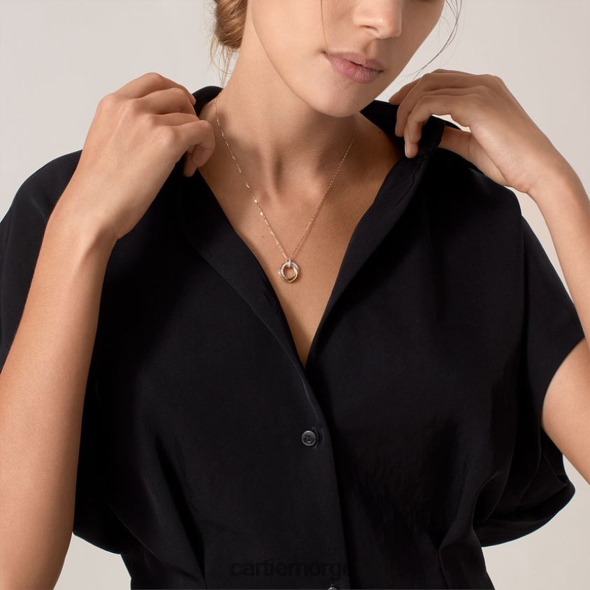 smykker Cartier trinity kjede 3 gull F4466N402