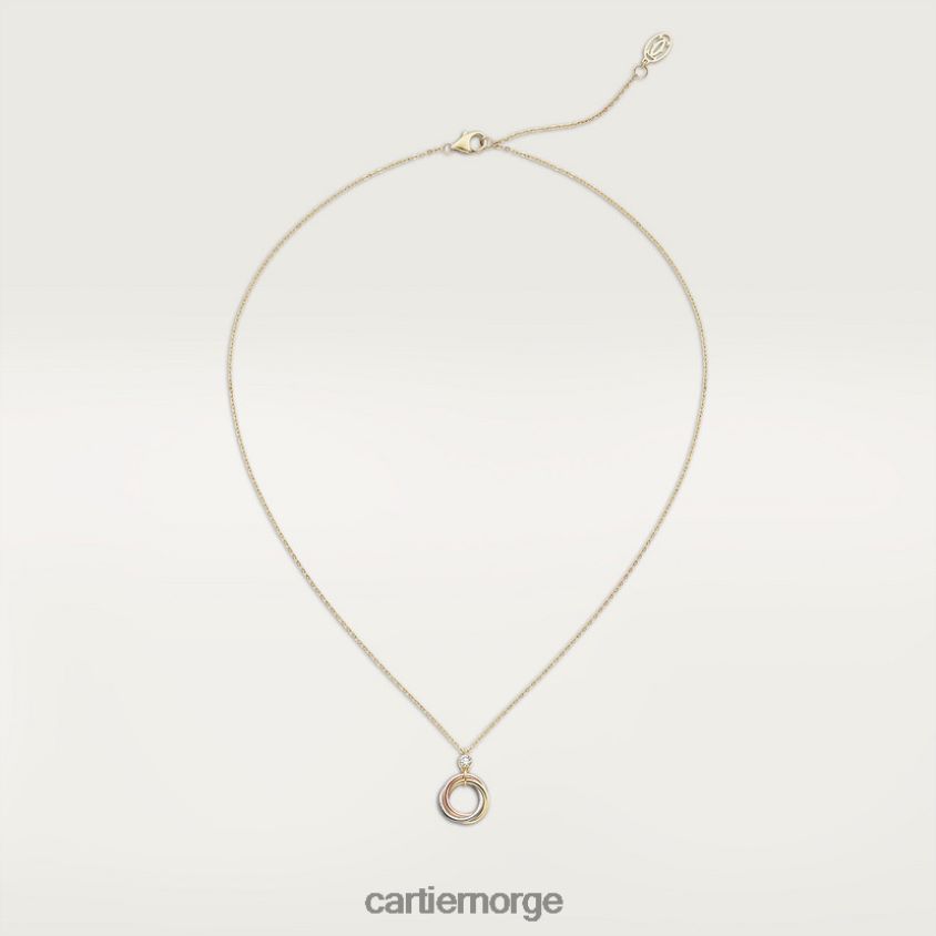 smykker Cartier trinity kjede 3 gull F4466N405