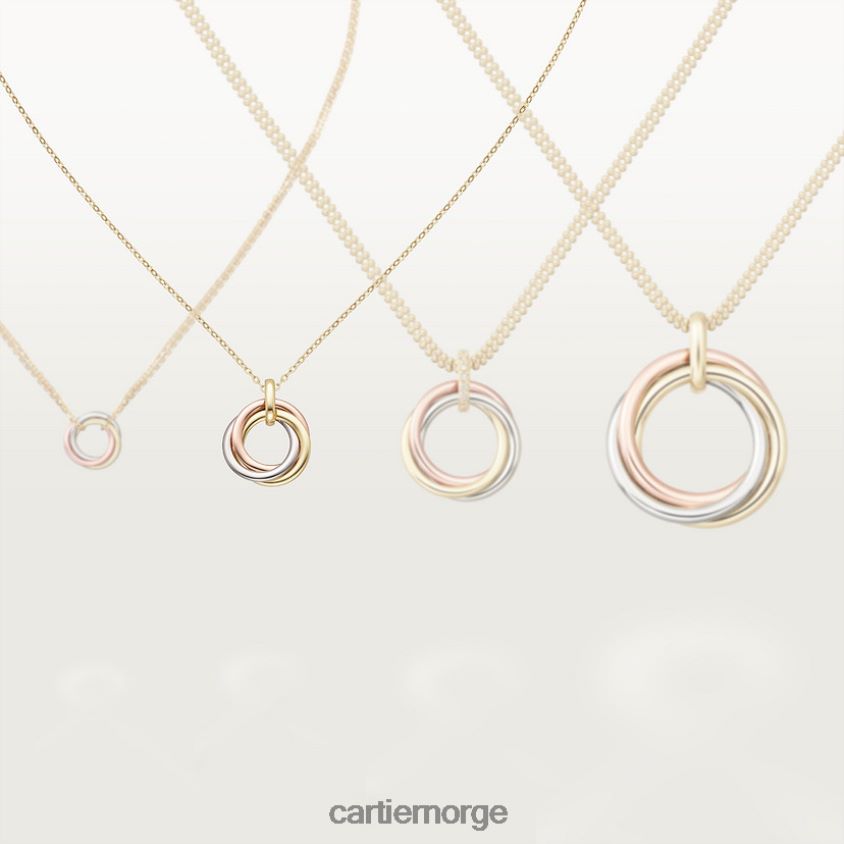 smykker Cartier trinity kjede 3 gull F4466N406