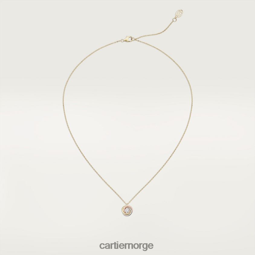 smykker Cartier trinity kjede 3 gull F4466N407