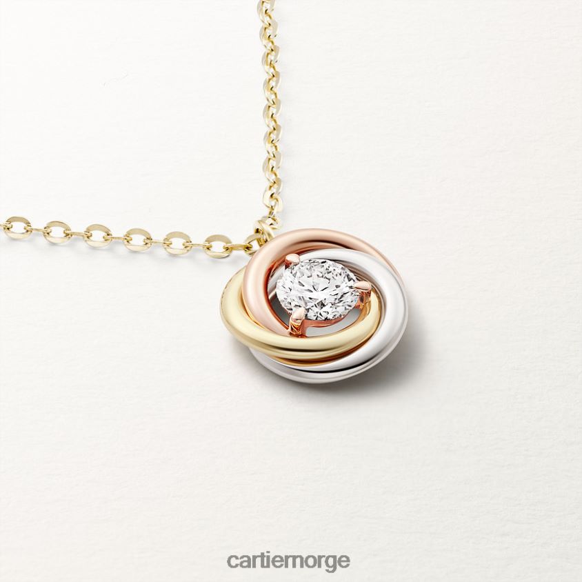 smykker Cartier trinity kjede 3 gull F4466N407