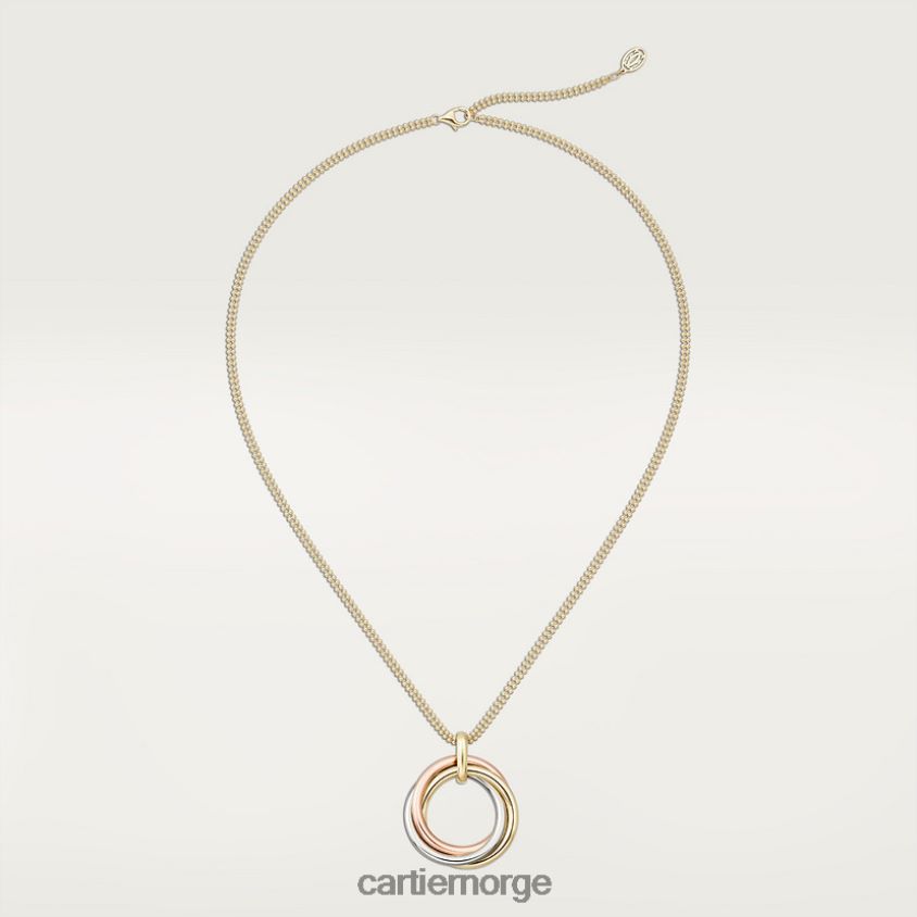 smykker Cartier trinity kjede 3 gull F4466N408