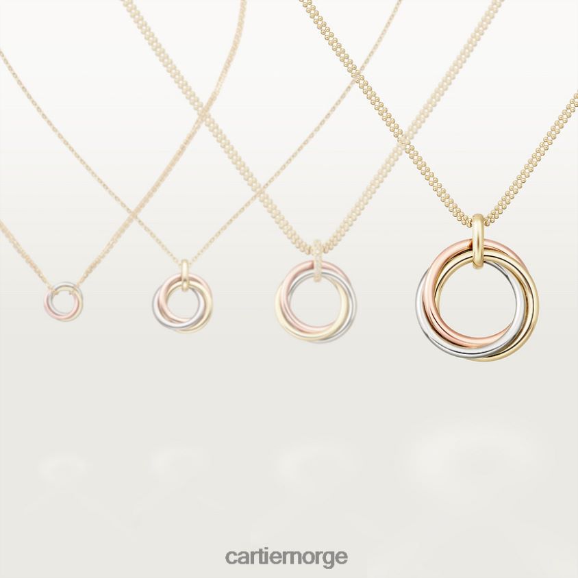 smykker Cartier trinity kjede 3 gull F4466N408