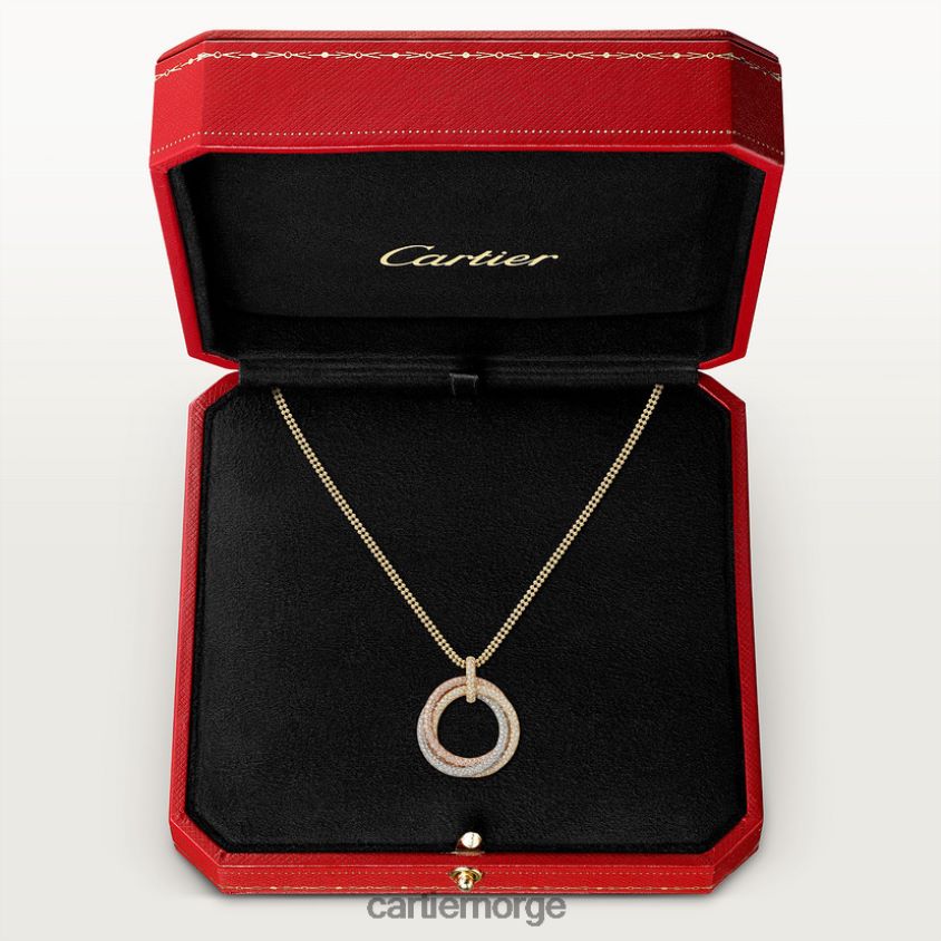 smykker Cartier trinity kjede 3 gull F4466N410