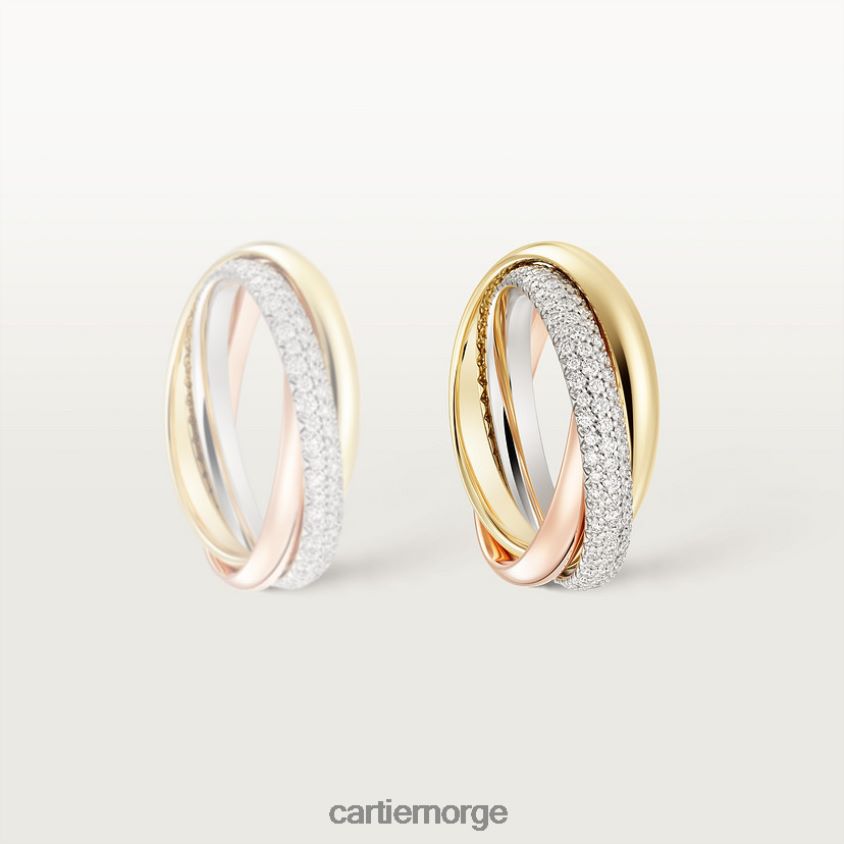 smykker Cartier klassisk treenighetsring 3 gull F4466N60