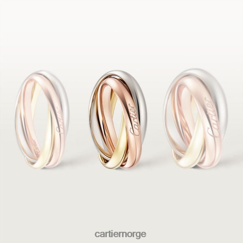 smykker Cartier treenighetsring 3 gull F4466N55