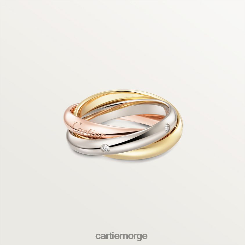 smykker Cartier treenighetsring 3 gull F4466N56