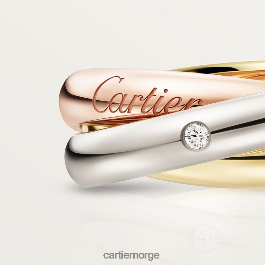 smykker Cartier treenighetsring 3 gull F4466N56