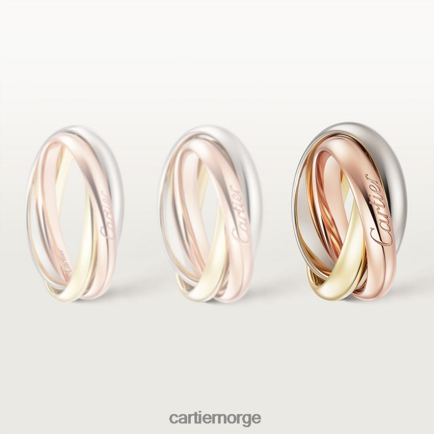 smykker Cartier treenighetsring 3 gull F4466N57