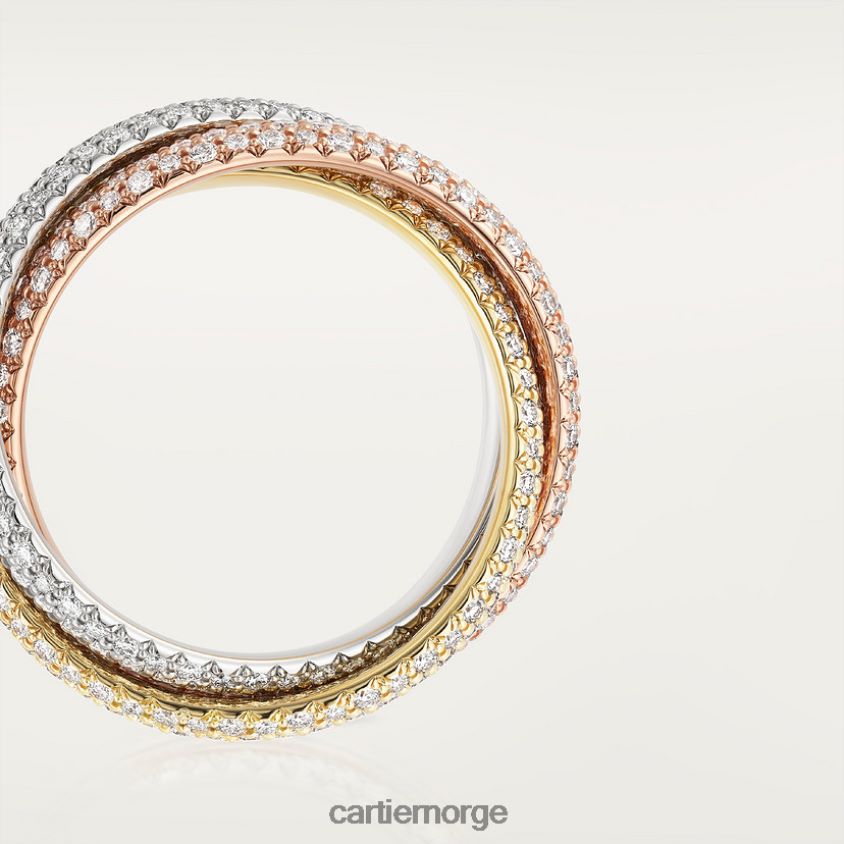smykker Cartier treenighetsring 3 gull F4466N62