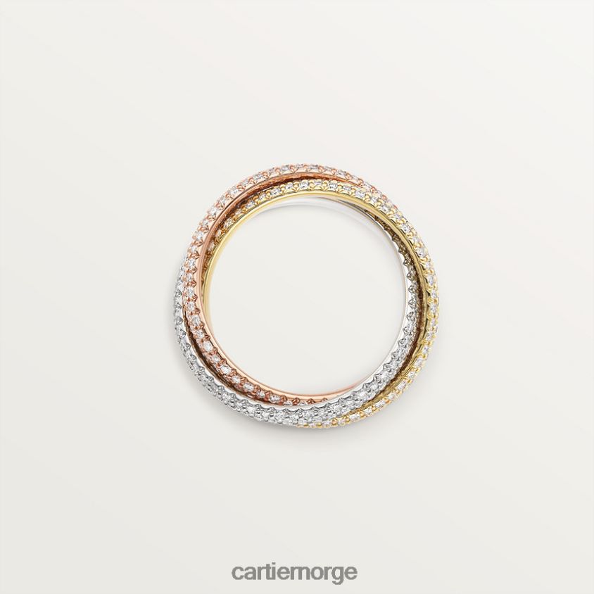 smykker Cartier treenighetsring 3 gull F4466N62