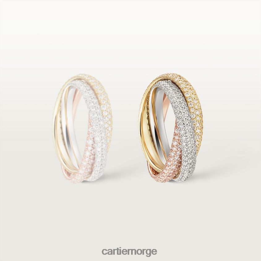 smykker Cartier treenighetsring 3 gull F4466N62