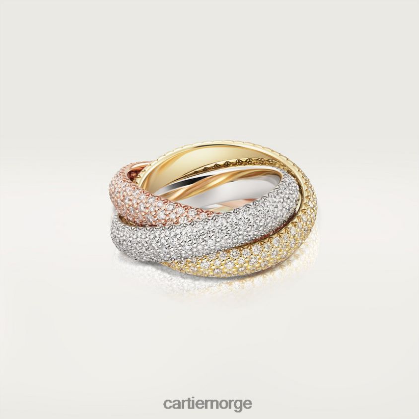 smykker Cartier treenighetsring 3 gull F4466N63