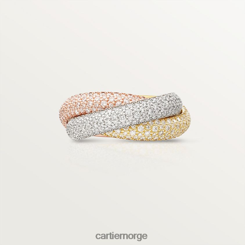 smykker Cartier treenighetsring 3 gull F4466N63