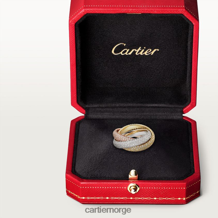smykker Cartier treenighetsring 3 gull F4466N63