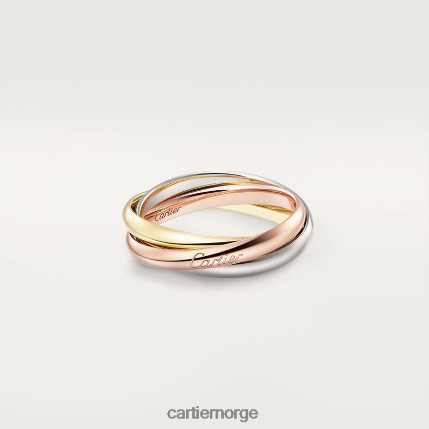 smykker Cartier trinity ring, liten modell 3 gull F4466N52