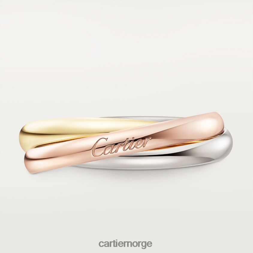 smykker Cartier trinity ring, liten modell 3 gull F4466N52