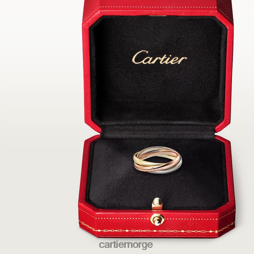 smykker Cartier trinity ring, liten modell 3 gull F4466N52