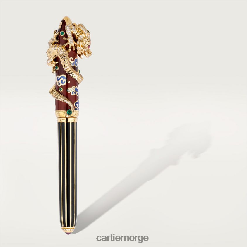 tilbehør Cartier fyllepenn med dragemotiv stilig F4466N1726