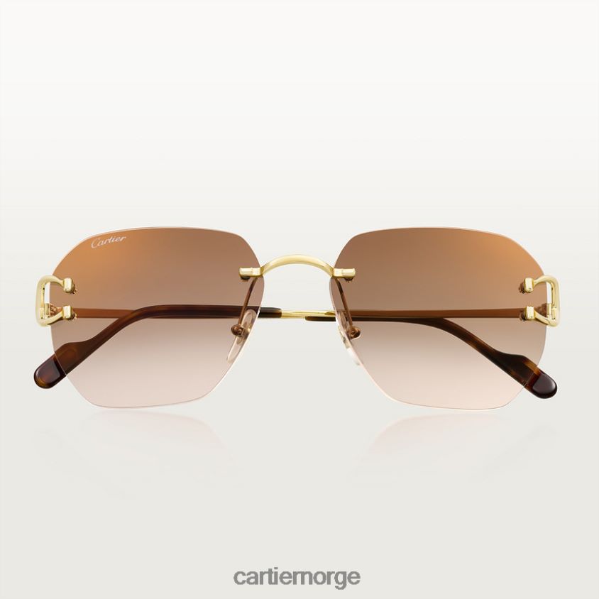 tilbehør Cartier signatur c solbriller stilig F4466N1578