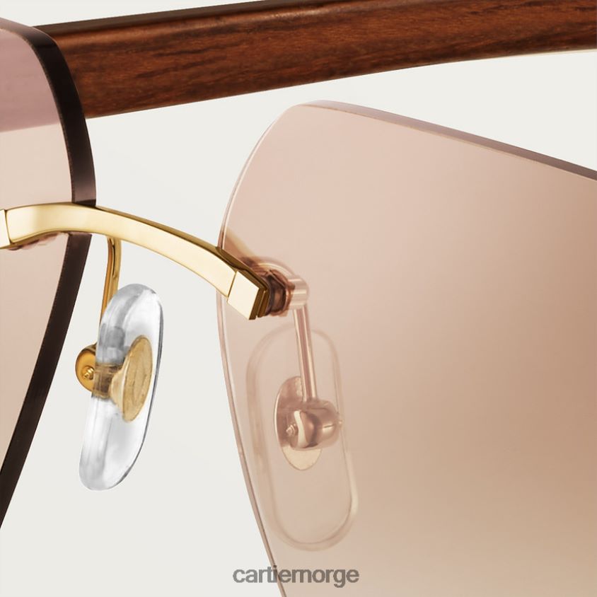 tilbehør Cartier signatur c solbriller stilig F4466N1587