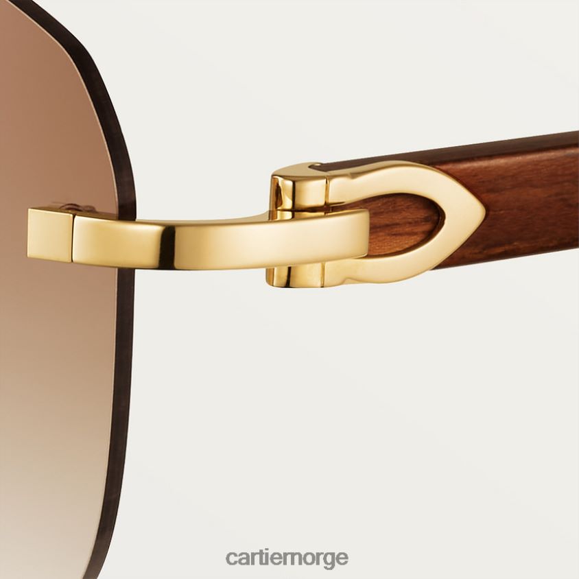 tilbehør Cartier signatur c solbriller stilig F4466N1587