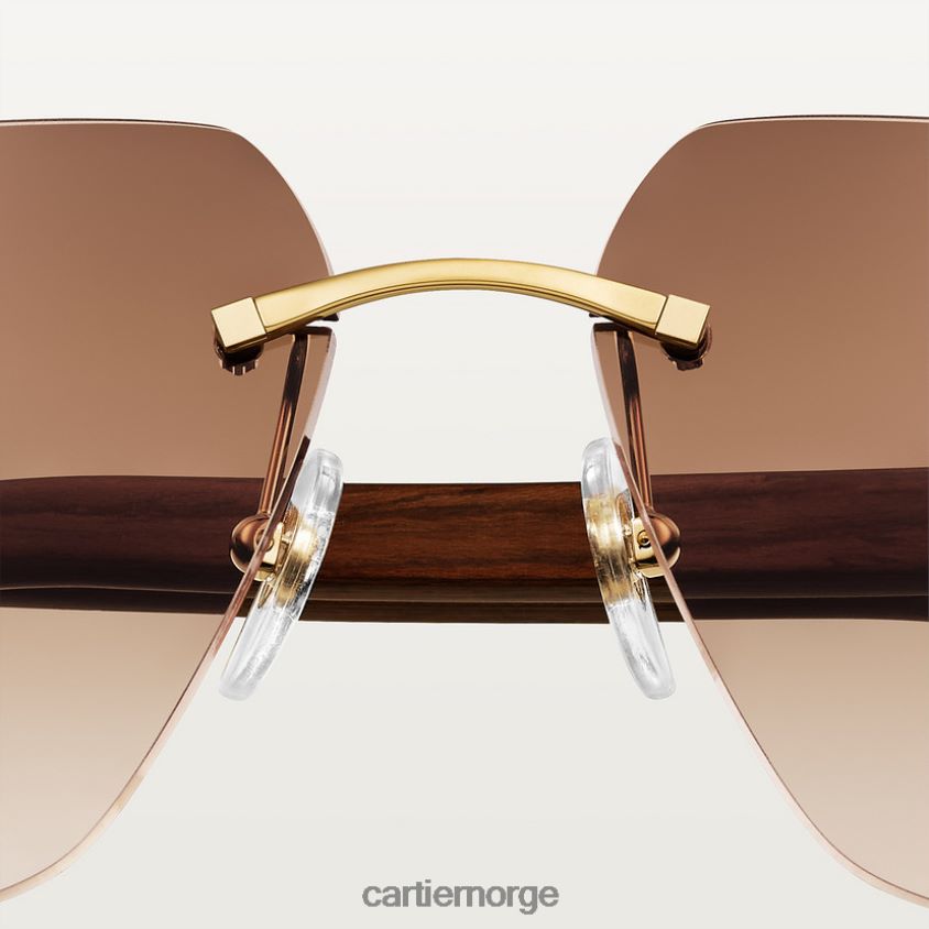 tilbehør Cartier signatur c solbriller stilig F4466N1587