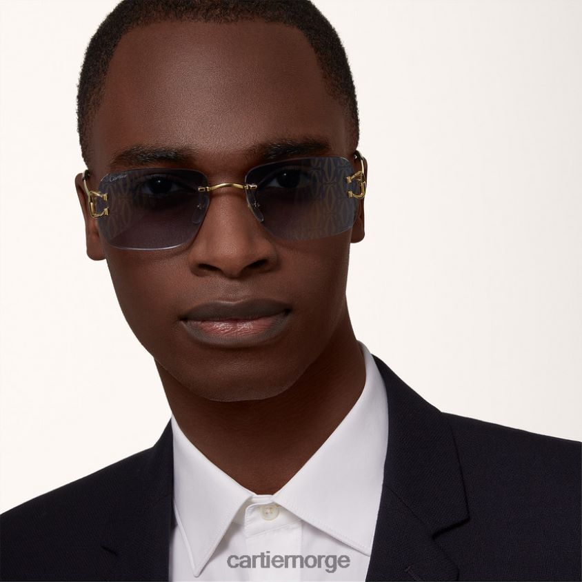 tilbehør Cartier signatur c solbriller stilig F4466N1596